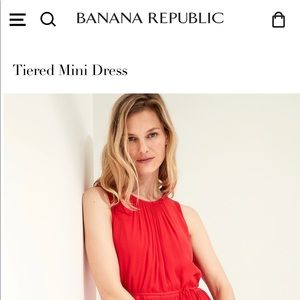 Banana Republic tiered mini dress.